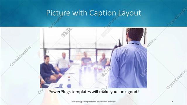Picture with Caption presentation slide layout