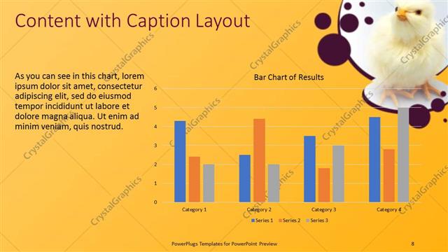 Content with Caption presentation slide layout