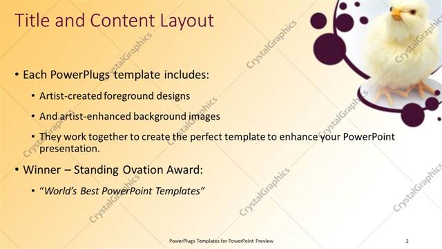 Title and Content presentation slide layout