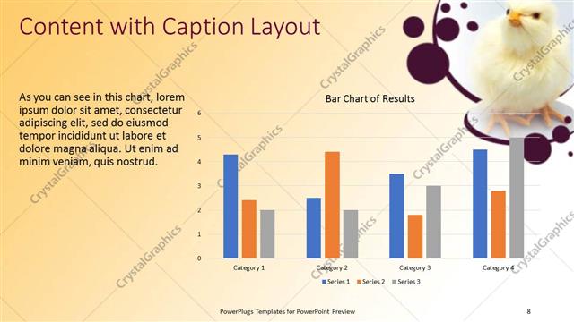 Content with Caption presentation slide layout