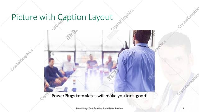 Picture with Caption presentation slide layout