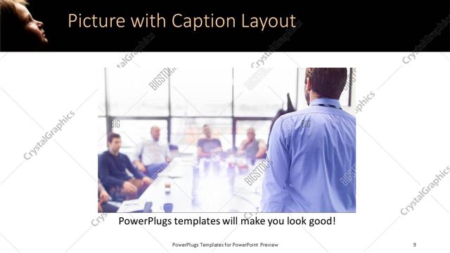 Picture with Caption presentation slide layout