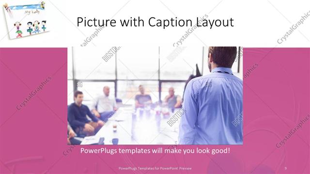 Picture with Caption presentation slide layout