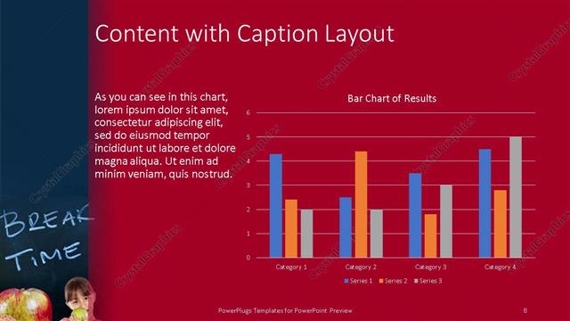 Content with Caption presentation slide layout
