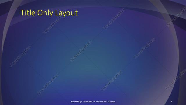 Title Only presentation slide layout
