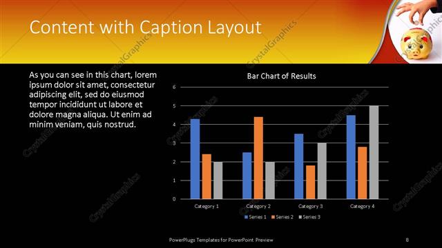 Content with Caption presentation slide layout