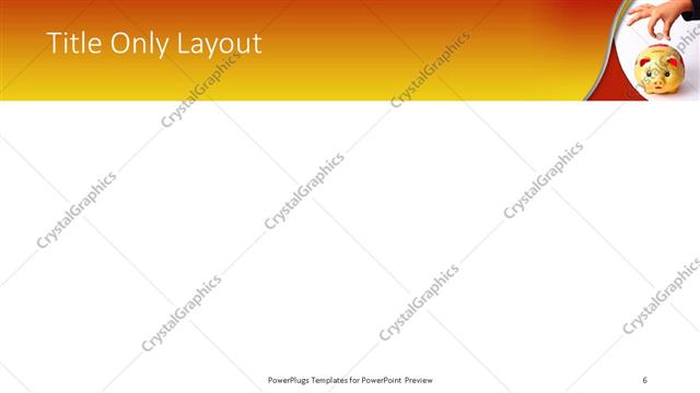 Title Only presentation slide layout