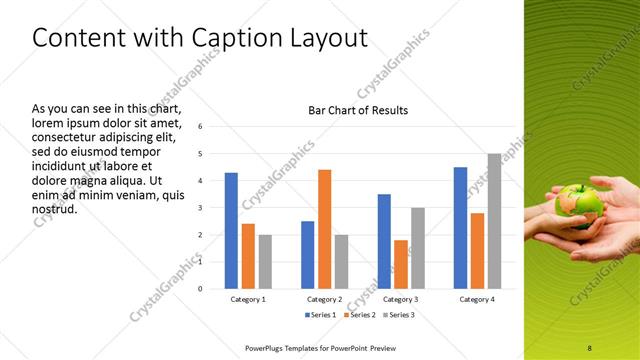 Content with Caption presentation slide layout