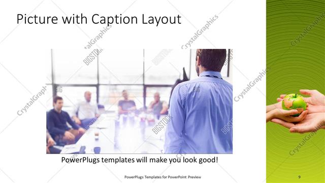Picture with Caption presentation slide layout