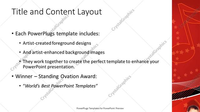 Title and Content presentation slide layout