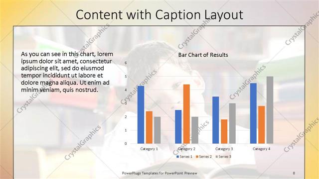 Content with Caption presentation slide layout