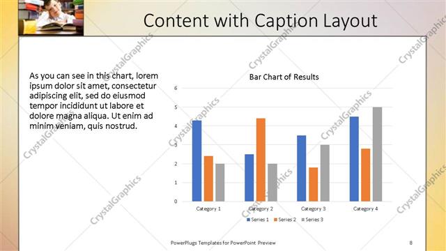 Content with Caption presentation slide layout