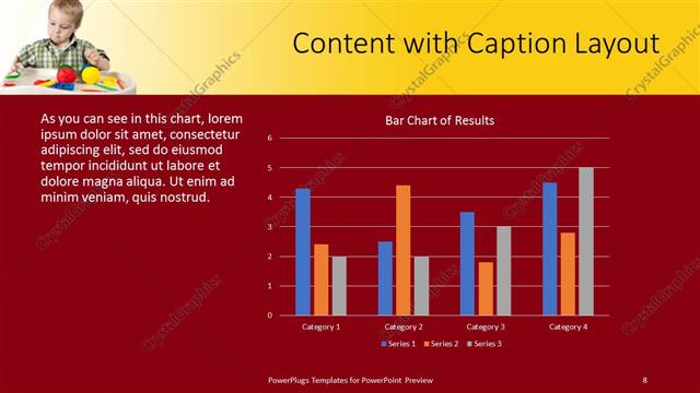 Content with Caption presentation slide layout
