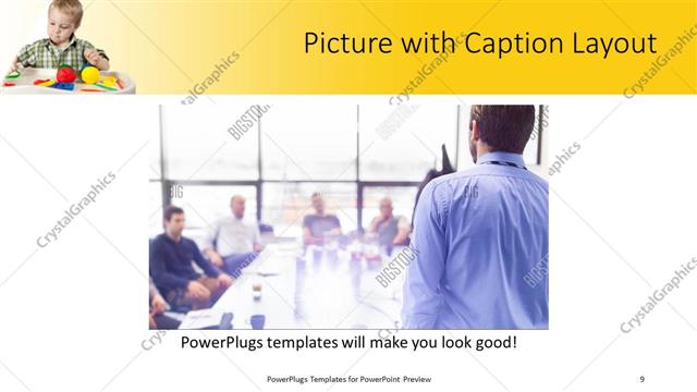 Picture with Caption presentation slide layout