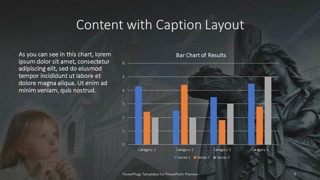 Content with Caption presentation slide layout
