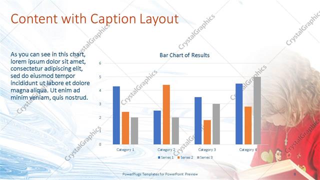 Content with Caption presentation slide layout