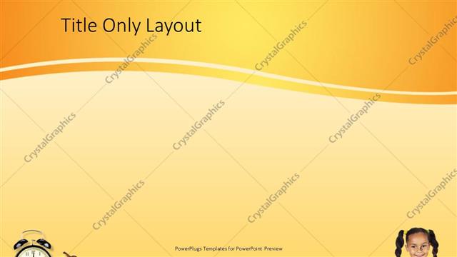 Title Only presentation slide layout