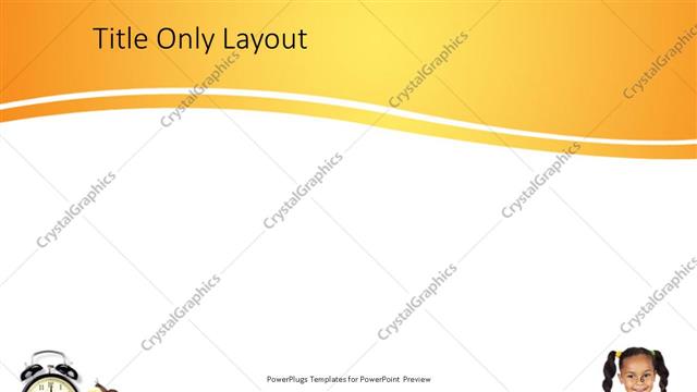 Title Only presentation slide layout