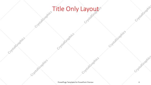 Title Only presentation slide layout