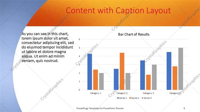 Content with Caption presentation slide layout