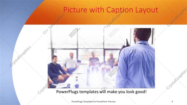 Picture with Caption presentation slide layout