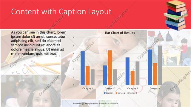 Content with Caption presentation slide layout