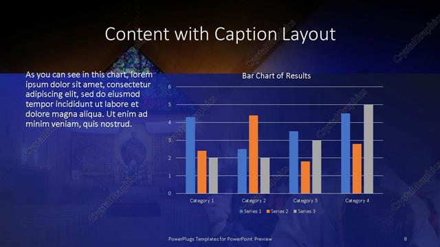 Content with Caption presentation slide layout