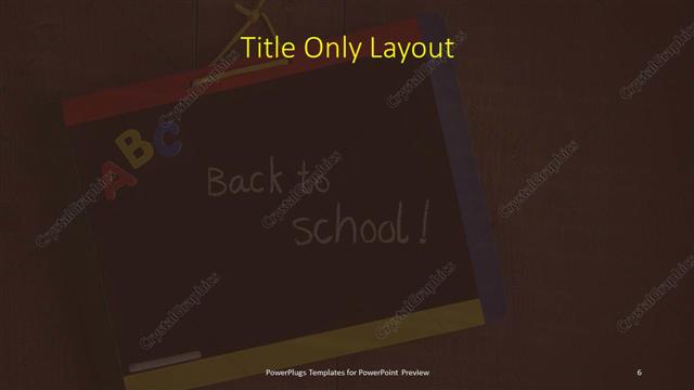 Title Only presentation slide layout