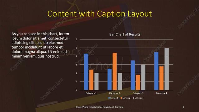 Content with Caption presentation slide layout