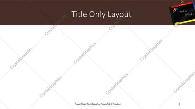 Title Only presentation slide layout