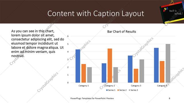 Content with Caption presentation slide layout