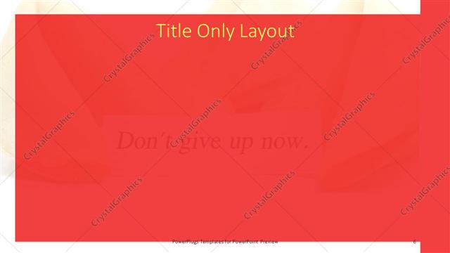 Title Only presentation slide layout