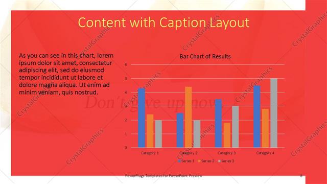 Content with Caption presentation slide layout