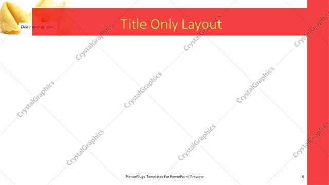 Title Only presentation slide layout