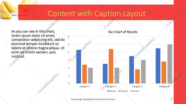 Content with Caption presentation slide layout