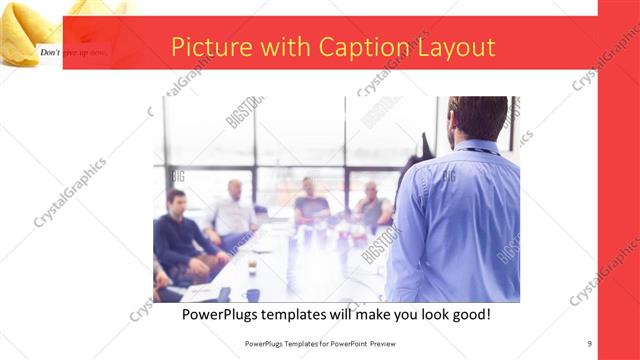 Picture with Caption presentation slide layout