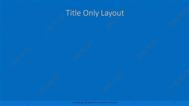 Title Only presentation slide layout