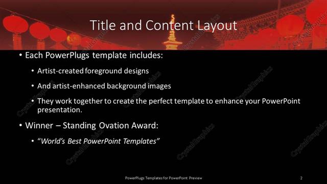 Title and Content presentation slide layout