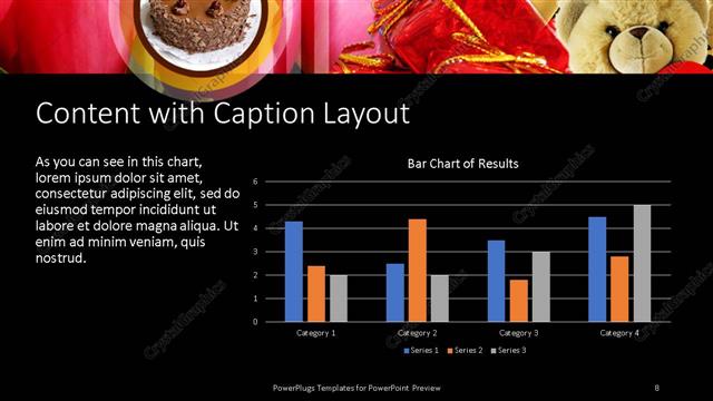 Content with Caption presentation slide layout