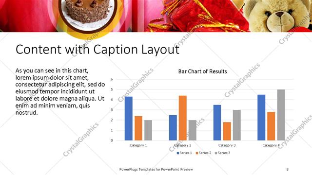 Content with Caption presentation slide layout