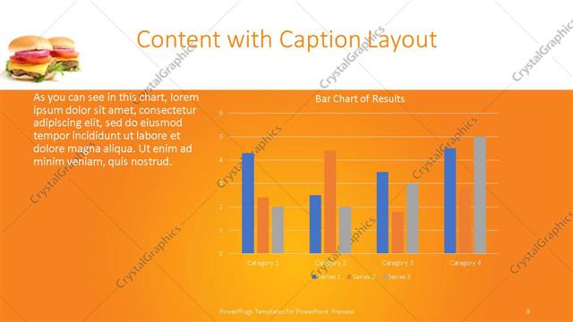 Content with Caption presentation slide layout