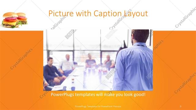 Picture with Caption presentation slide layout