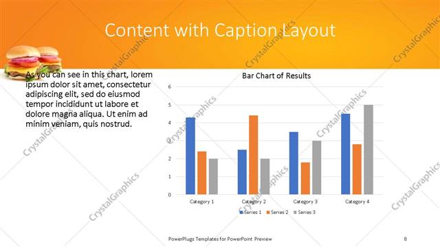Content with Caption presentation slide layout