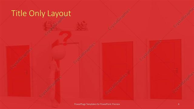 Title Only presentation slide layout