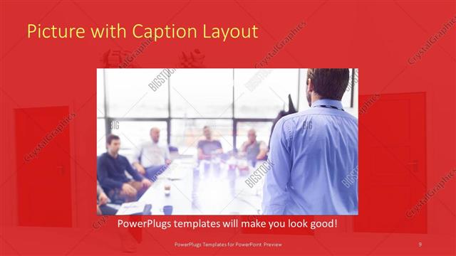 Picture with Caption presentation slide layout