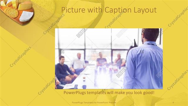Picture with Caption presentation slide layout