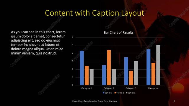 Content with Caption presentation slide layout