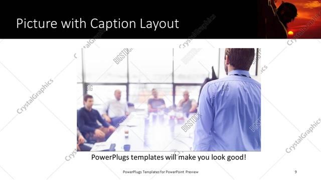 Picture with Caption presentation slide layout
