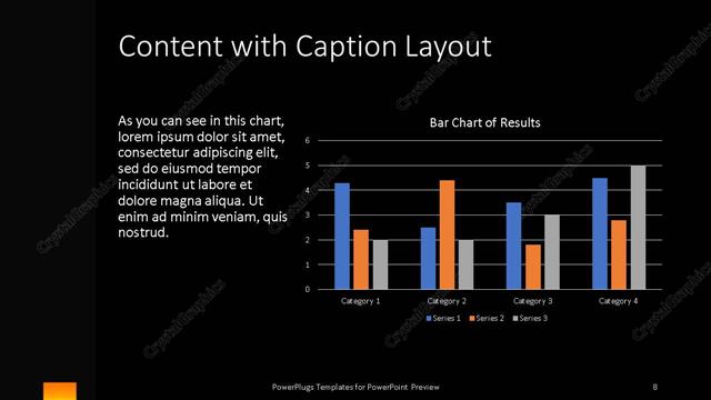 Content with Caption presentation slide layout