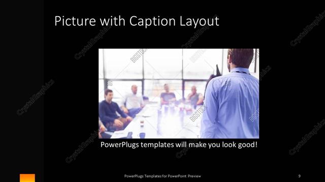 Picture with Caption presentation slide layout